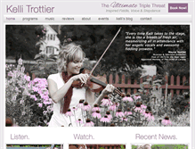 Tablet Screenshot of kellitrottier.com
